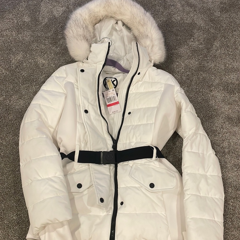Michael Kors white puffer